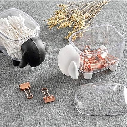 Acrylic Sheep Storage Box, Multifunctional Creative Storage Box, Dustproof Desktop Organizer, Cosmetic Cotton Storage Box, Cute Jewellery Organizer, Transparent Swab Storage Box, ABS Toothpick Organizer, Cotton Swabs Container Acrylic Sheep Storage Box, Multifunctional Creative Storage Box, Dustproof Desktop Organizer, Cosmetic Cotton Storage Box, Cute Jewellery Organizer, Transparent Swab Storage Box, ABS Toothpick Organizer, Cotton Swabs Container